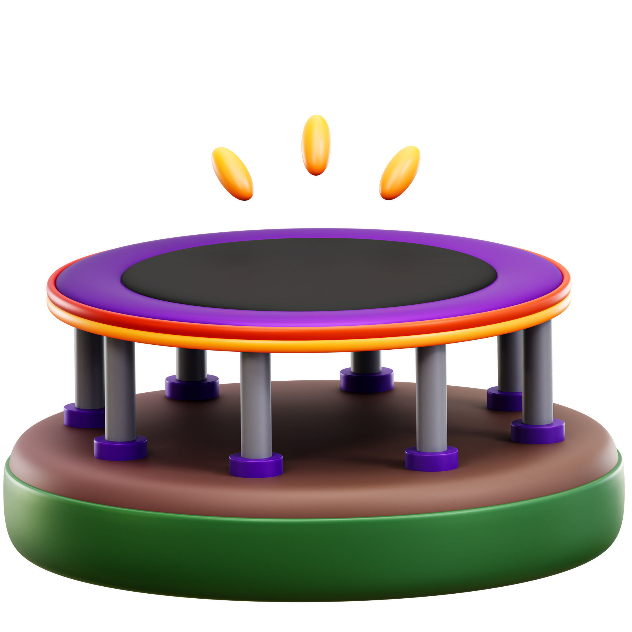 Sport Olympic Icon Pack 3D Model Low-poly 3D model_8