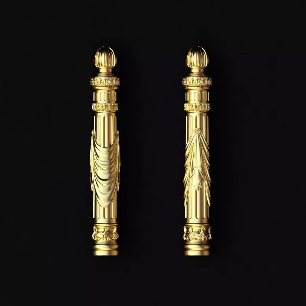 antique baluster 3D model_0