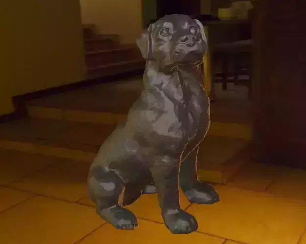 Rottweiler 3d print statue of dog