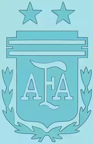 Argentine Football Association Wall Logo 3D print model