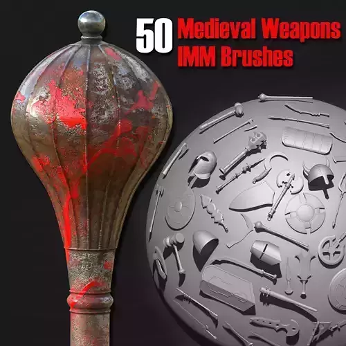 50 Medieval Weapons IMM Brushes