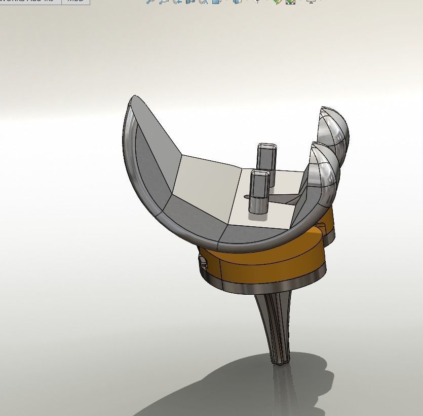 Knee replacement 3D print model_1