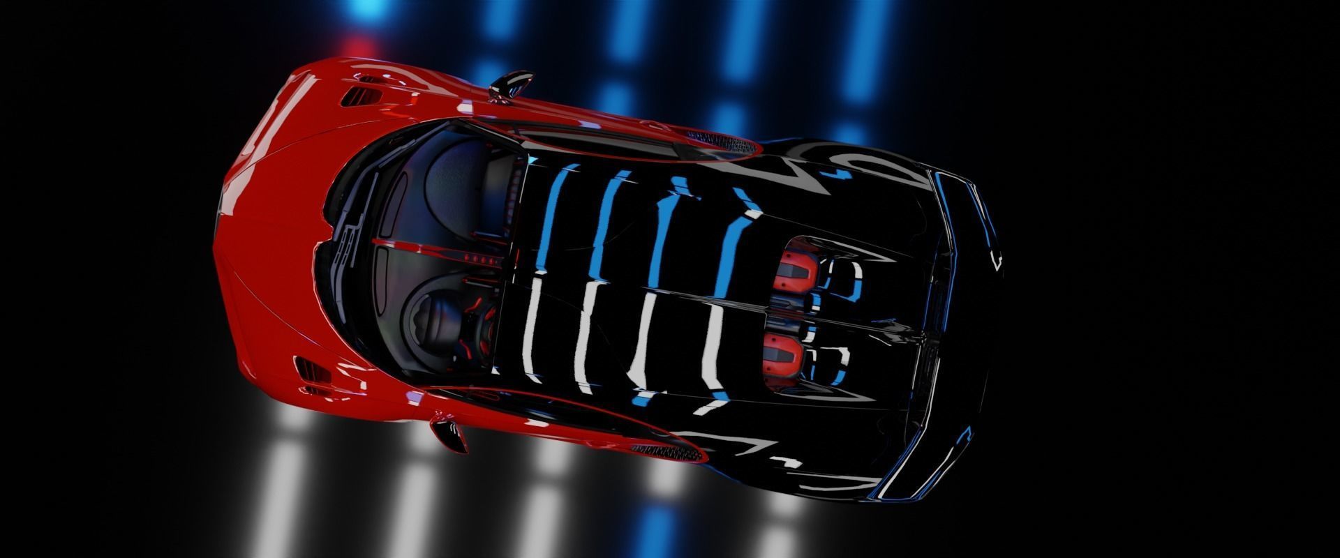 Bugatti veyron Free 3D model_3