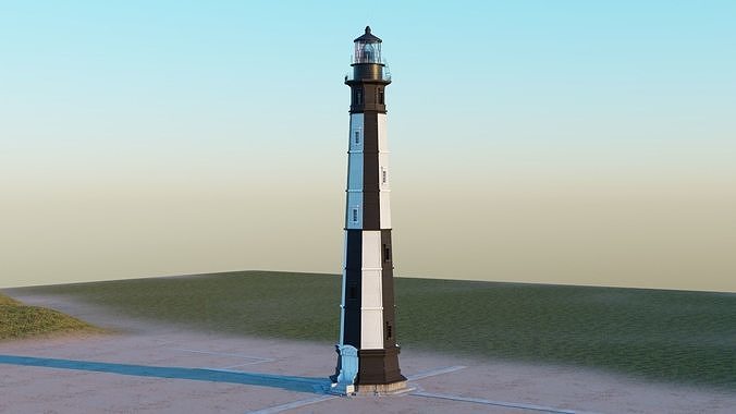 New Cape Henry Lighthouse Free 3D model