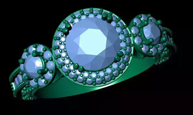 Vintage Ring 3d Model