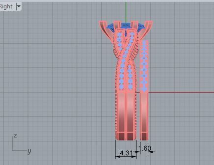 Infinity diamond ring with band 3518 3D print model 3D print model_6