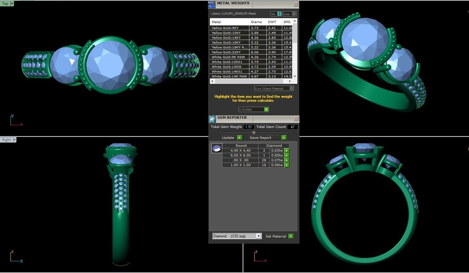 ELE05 Ring 3d Model 3D print model_1