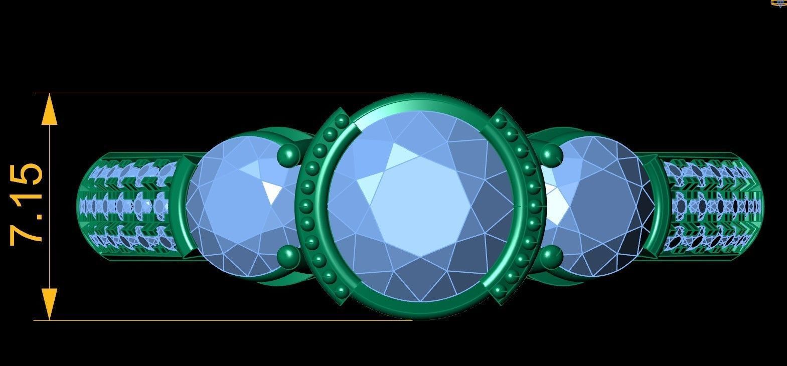 ELE05 Ring 3d Model 3D print model_2