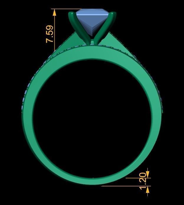 ELE14 Ring 3d Model 3D print model_4