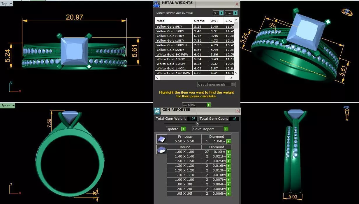 ELE14 Ring 3d Model 3D print model_0