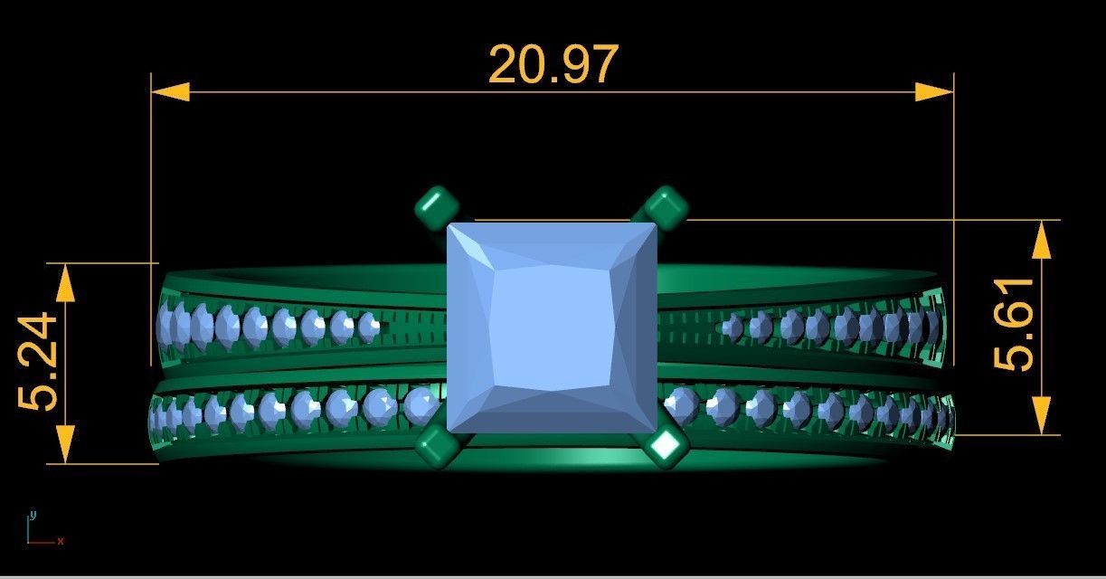 ELE14 Ring 3d Model 3D print model_1