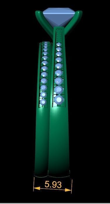 ELE14 Ring 3d Model 3D print model_2