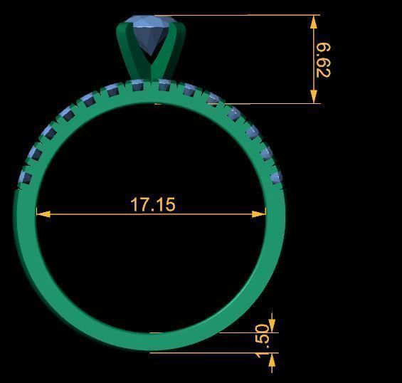 EJD24 Ring 3d Model 3D print model_4