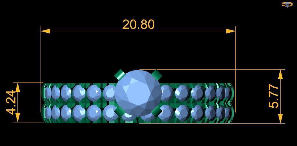 EJD24 Ring 3d Model 3D print model_1