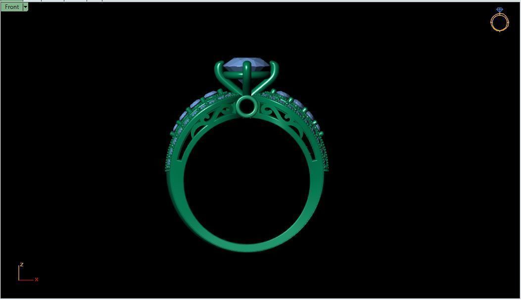ELE35 Ring 3d Model 3D print model_4