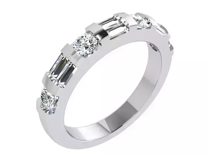 Diamond twisted ring 3521 3D print model