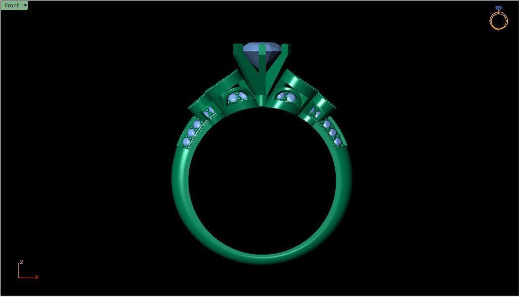 EJD05 Ring 3d Model 3D print model_4