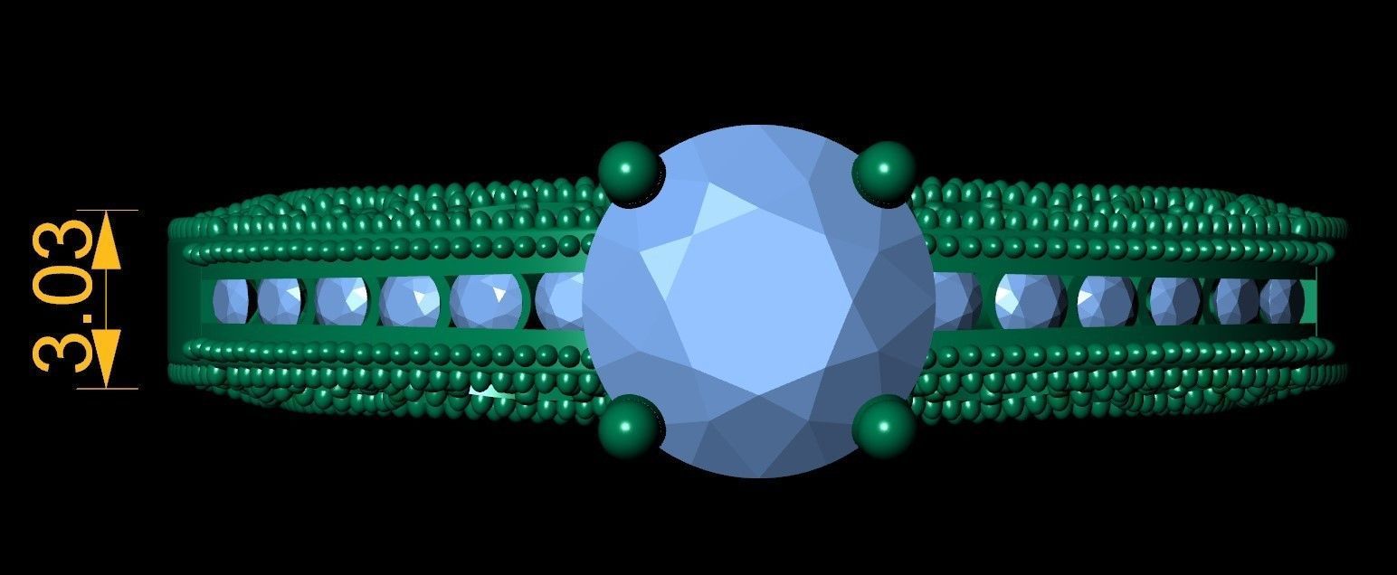 EJD08 Ring 3d Model 3D print model_2