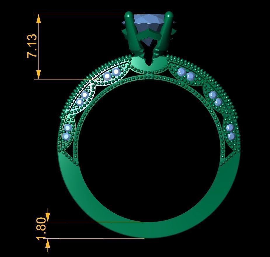 EJD08 Ring 3d Model 3D print model_4