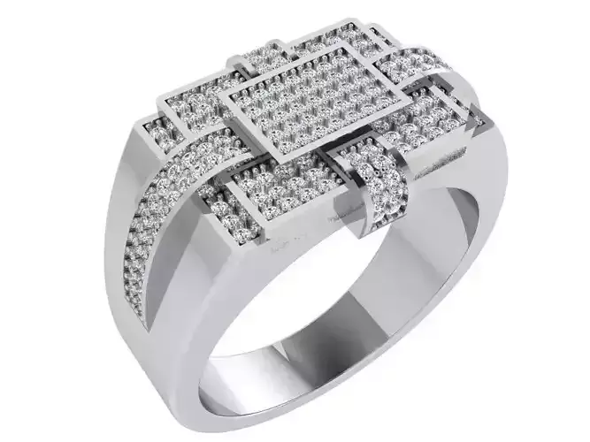Fashion diamond band 3523 3D print model