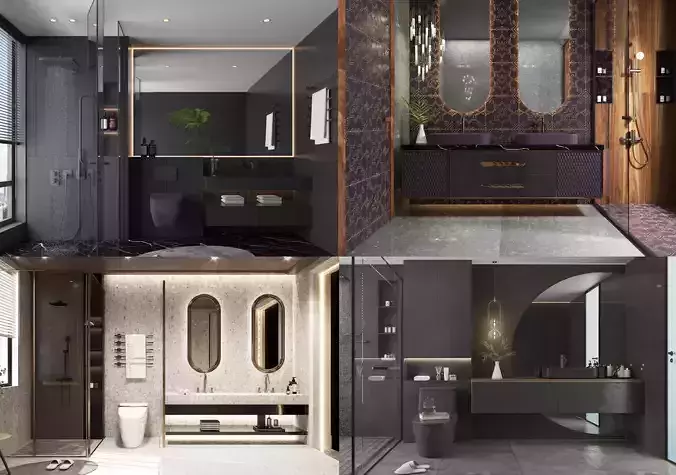 Modern bathrooms collection