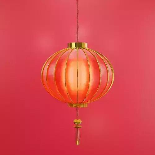 Paper lantern 3D modeling