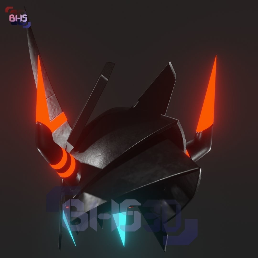 Agumon Bond of Courage helmet 3D print model_3