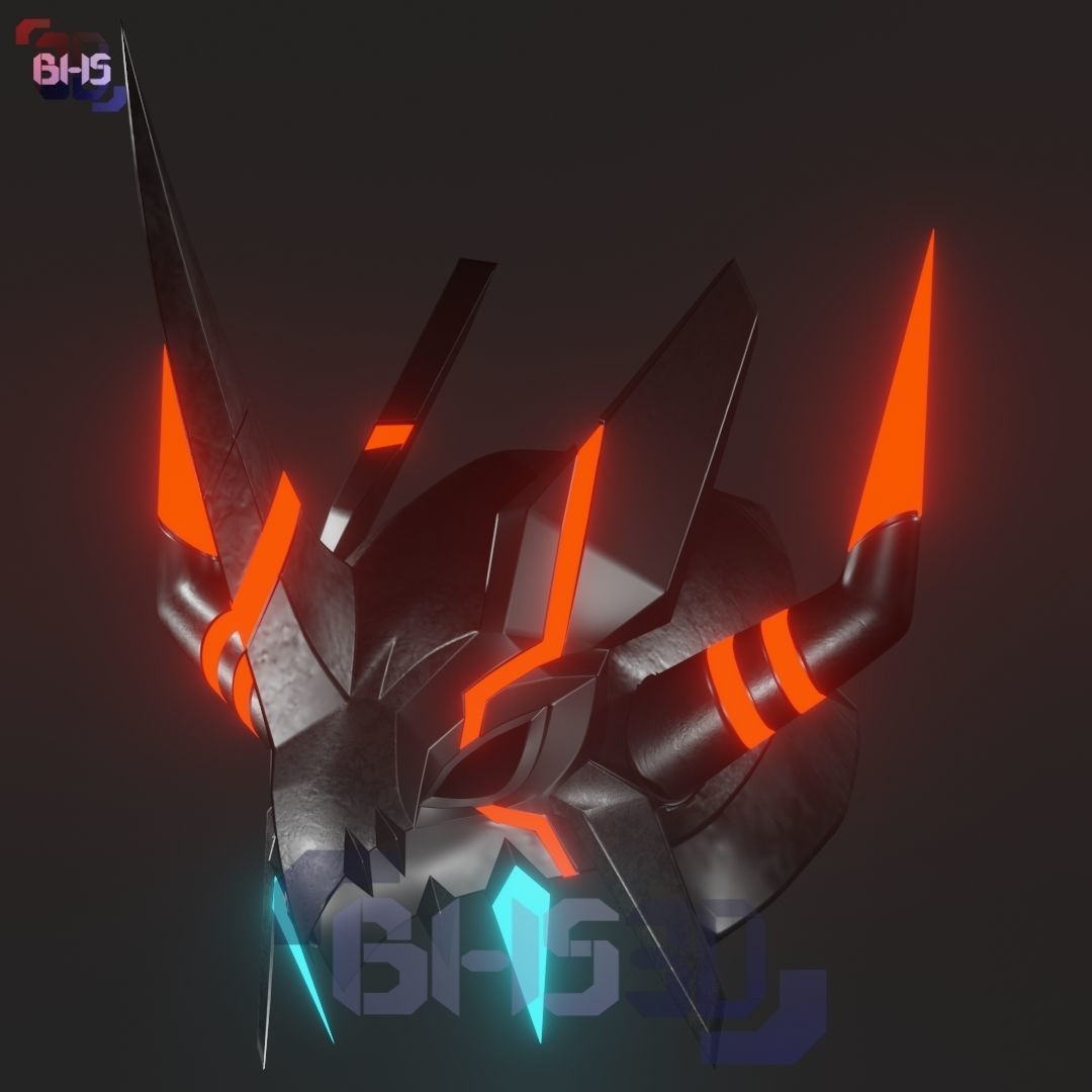 Agumon Bond of Courage helmet 3D print model_1