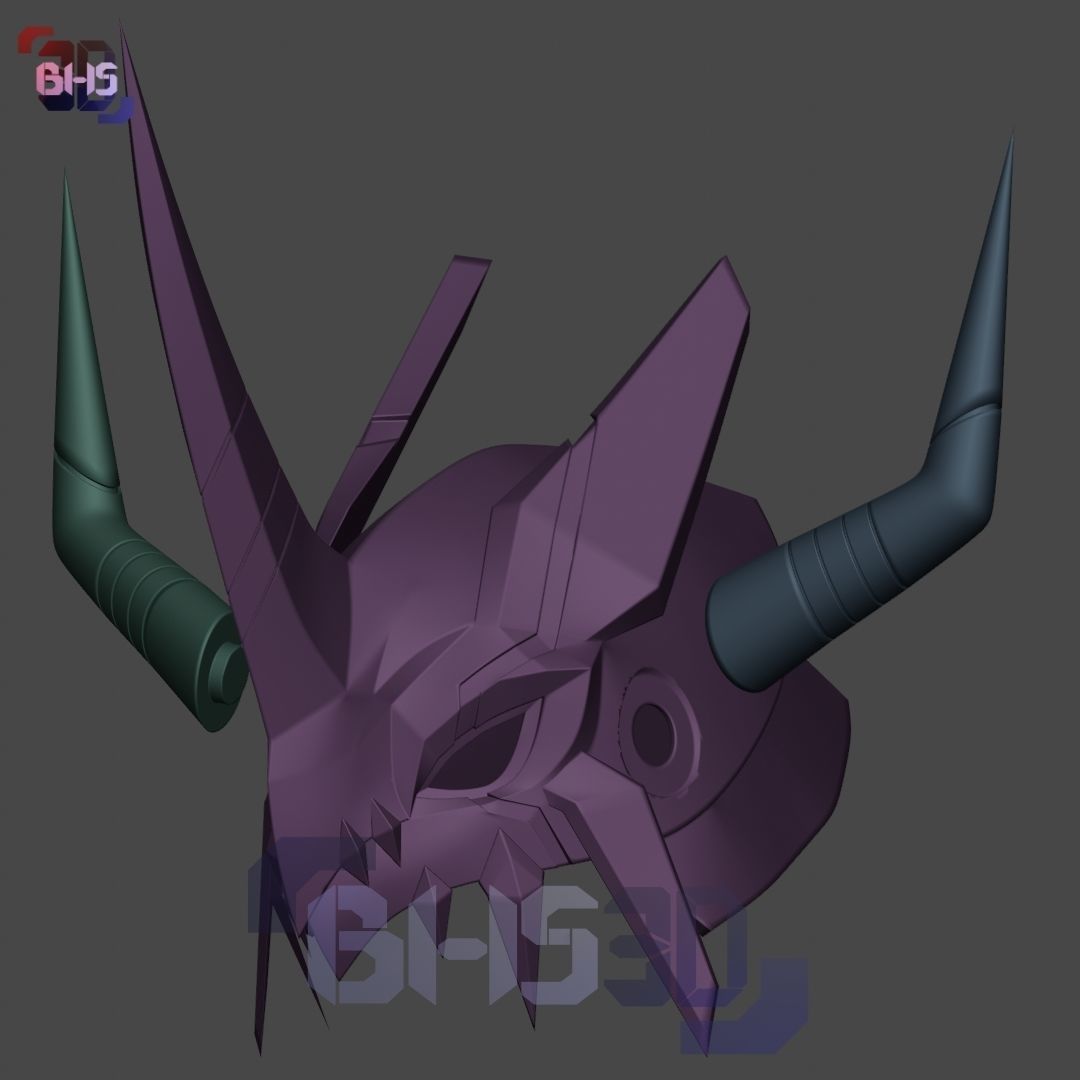 Agumon Bond of Courage helmet 3D print model_10