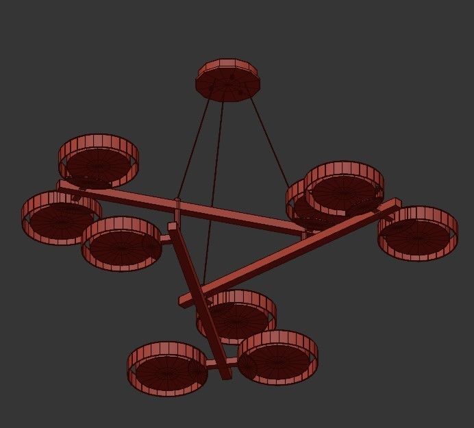 Brant chandelier 3D model_2