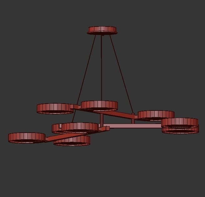 Brant chandelier 3D model_4