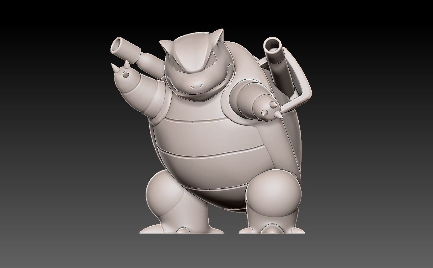 Pokemon squirtle evolution pack 3D print model_7