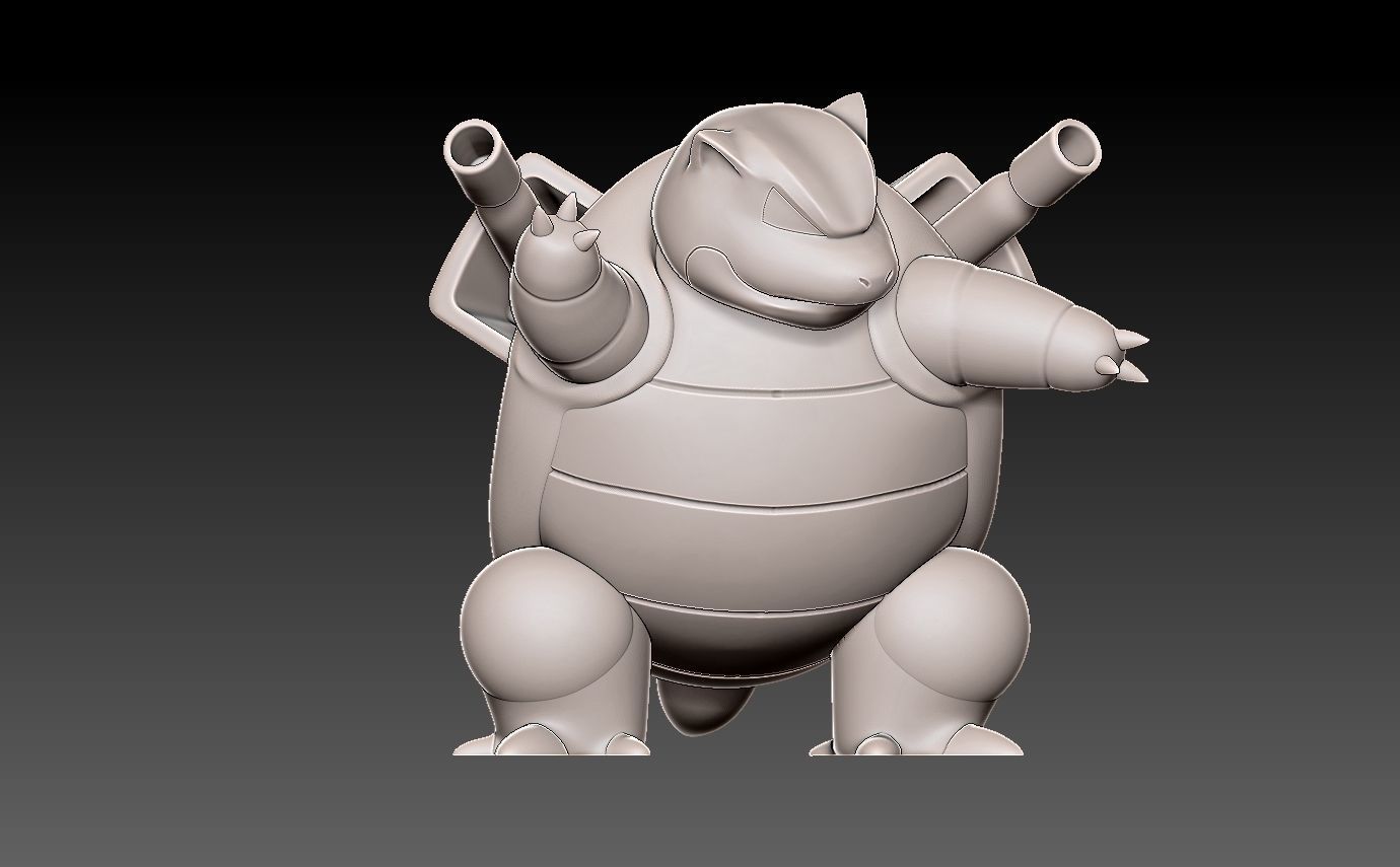 Pokemon squirtle evolution pack 3D print model_13