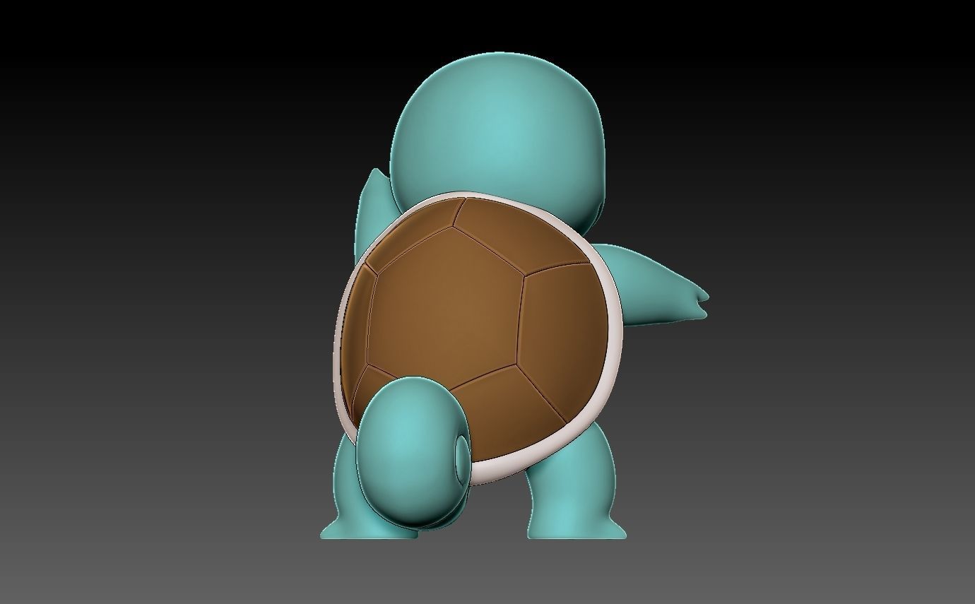 Pokemon squirtle evolution pack 3D print model_17