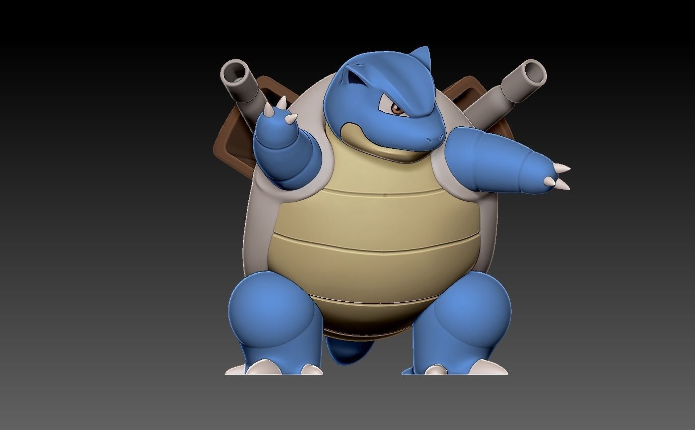 Pokemon squirtle evolution pack 3D print model_10