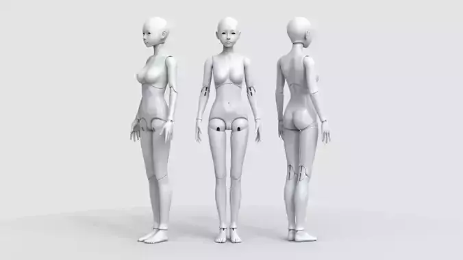 BJD doll Nadia ball joint doll 3D print model