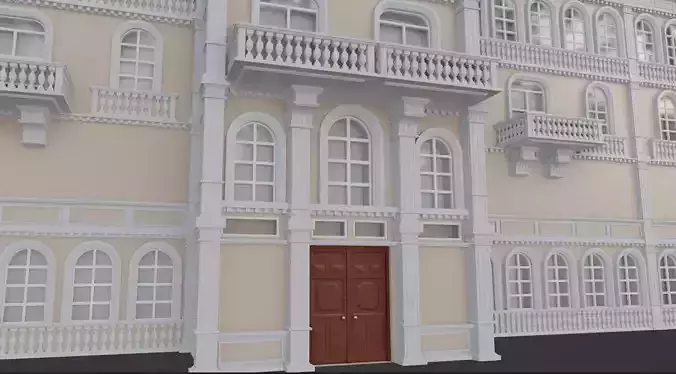 Neoclasical Building Beige