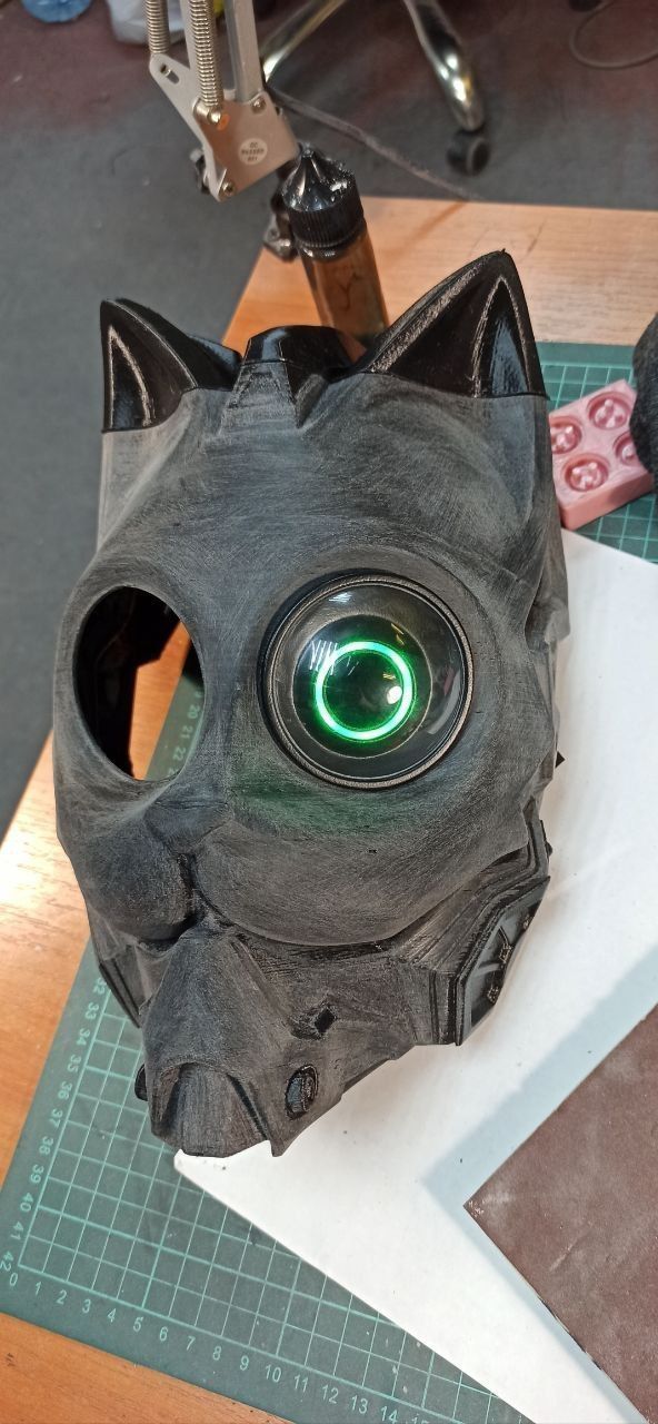 Neo Neko - cosplay cat mask- digital stl file for 3D-printing 3D print model_6