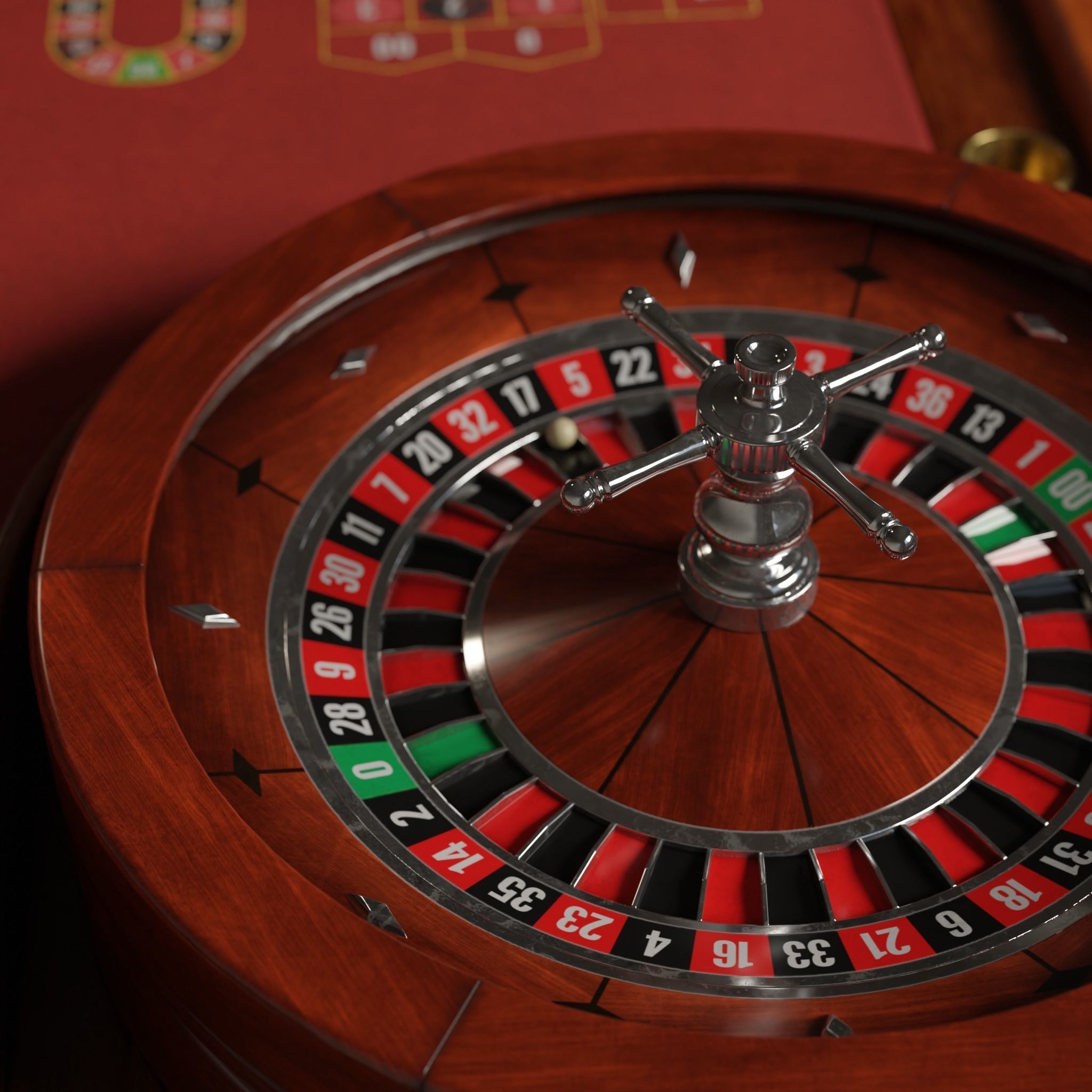 Roulette Table 3D Low-poly 3D model_20