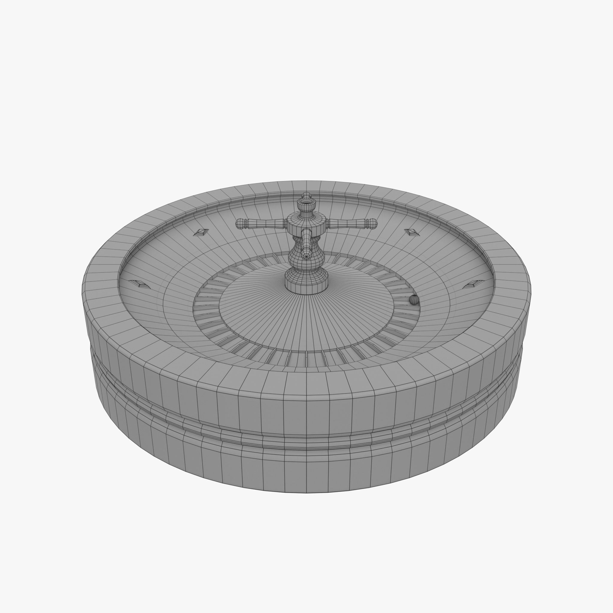 Roulette Table 3D Low-poly 3D model_26