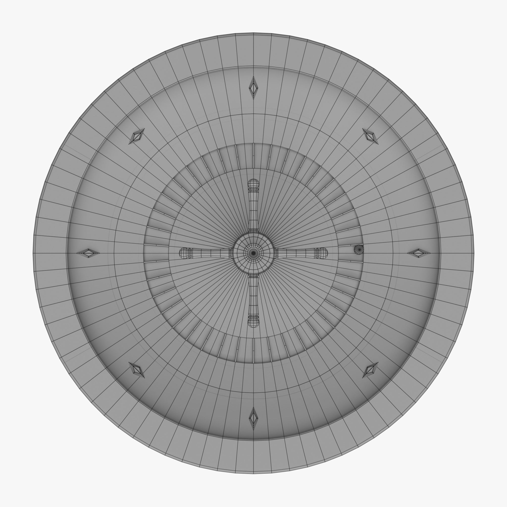 Roulette Table 3D Low-poly 3D model_25