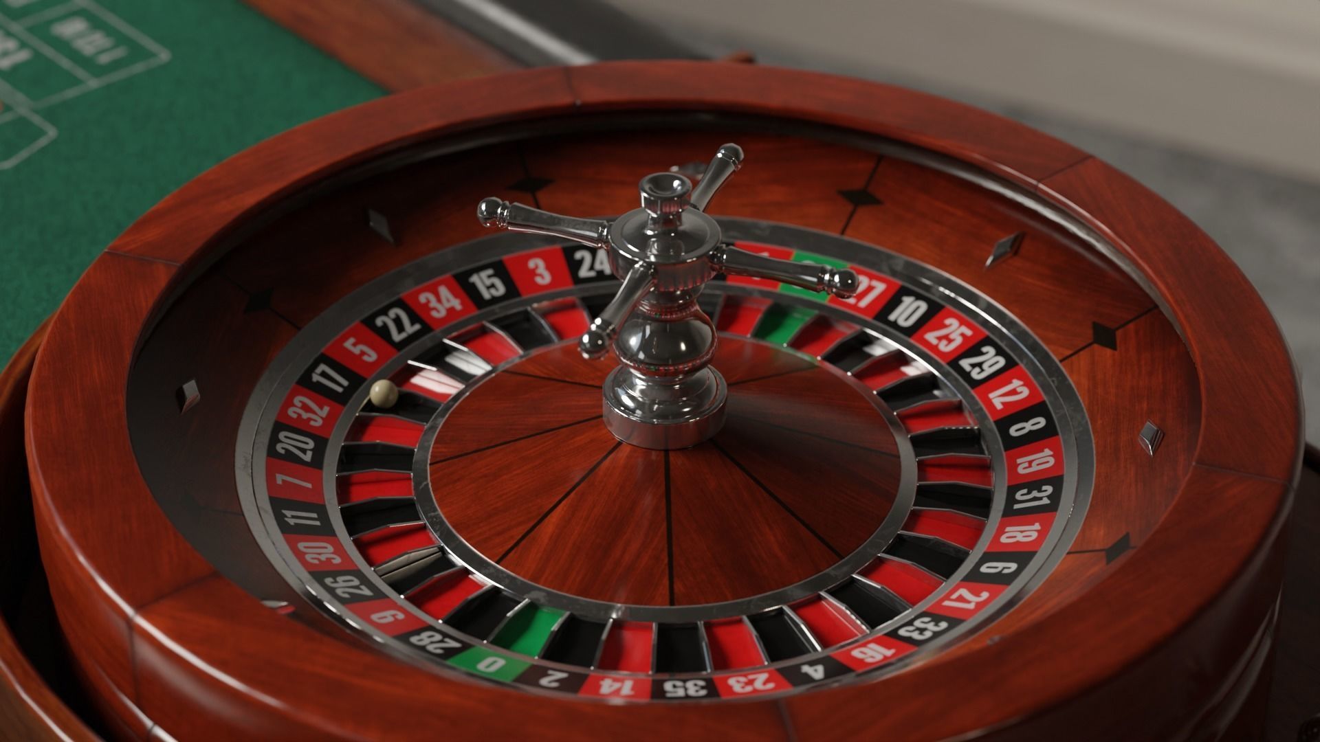 Roulette Table 3D Low-poly 3D model_18