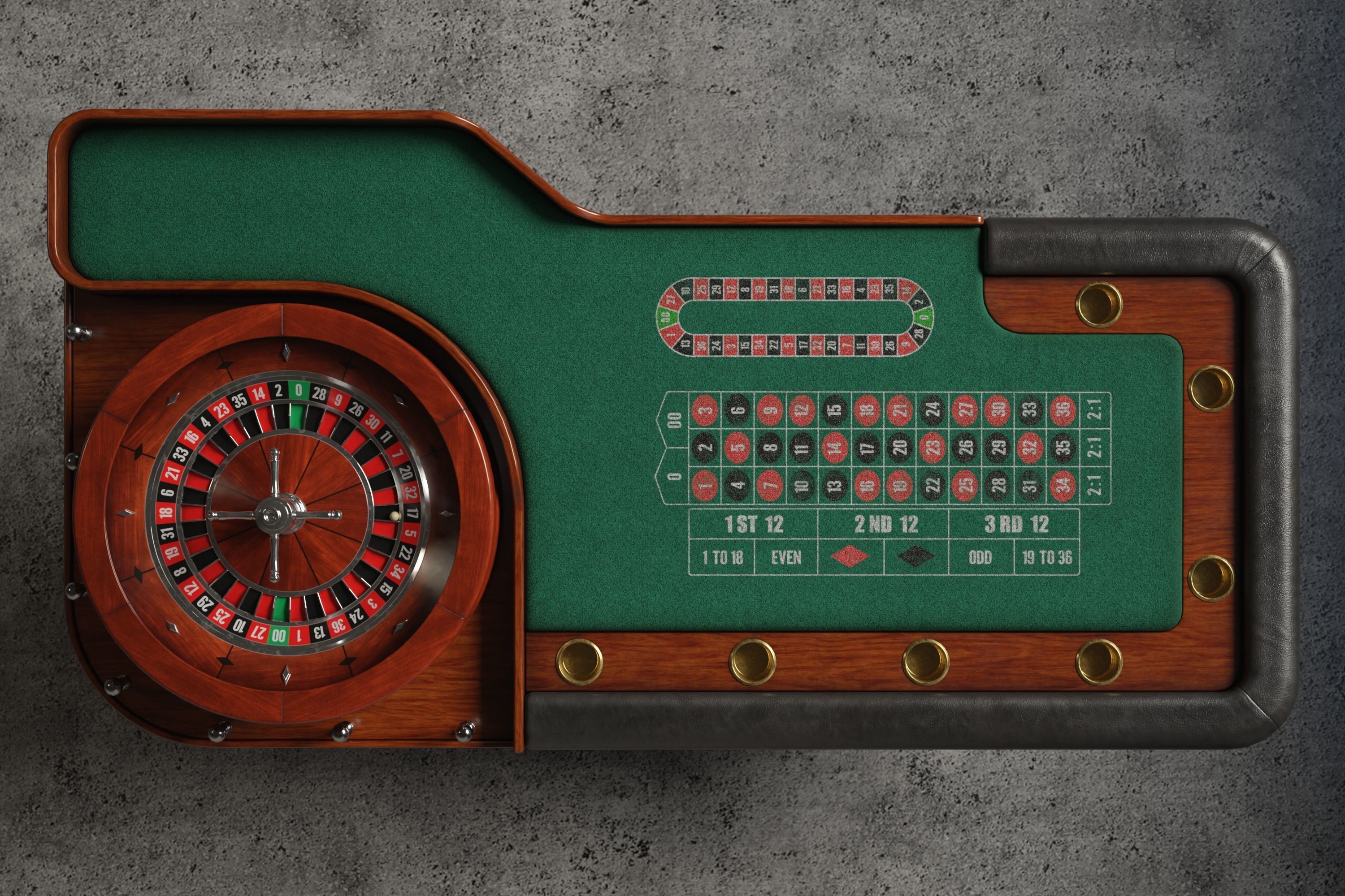 Roulette Table 3D Low-poly 3D model_9