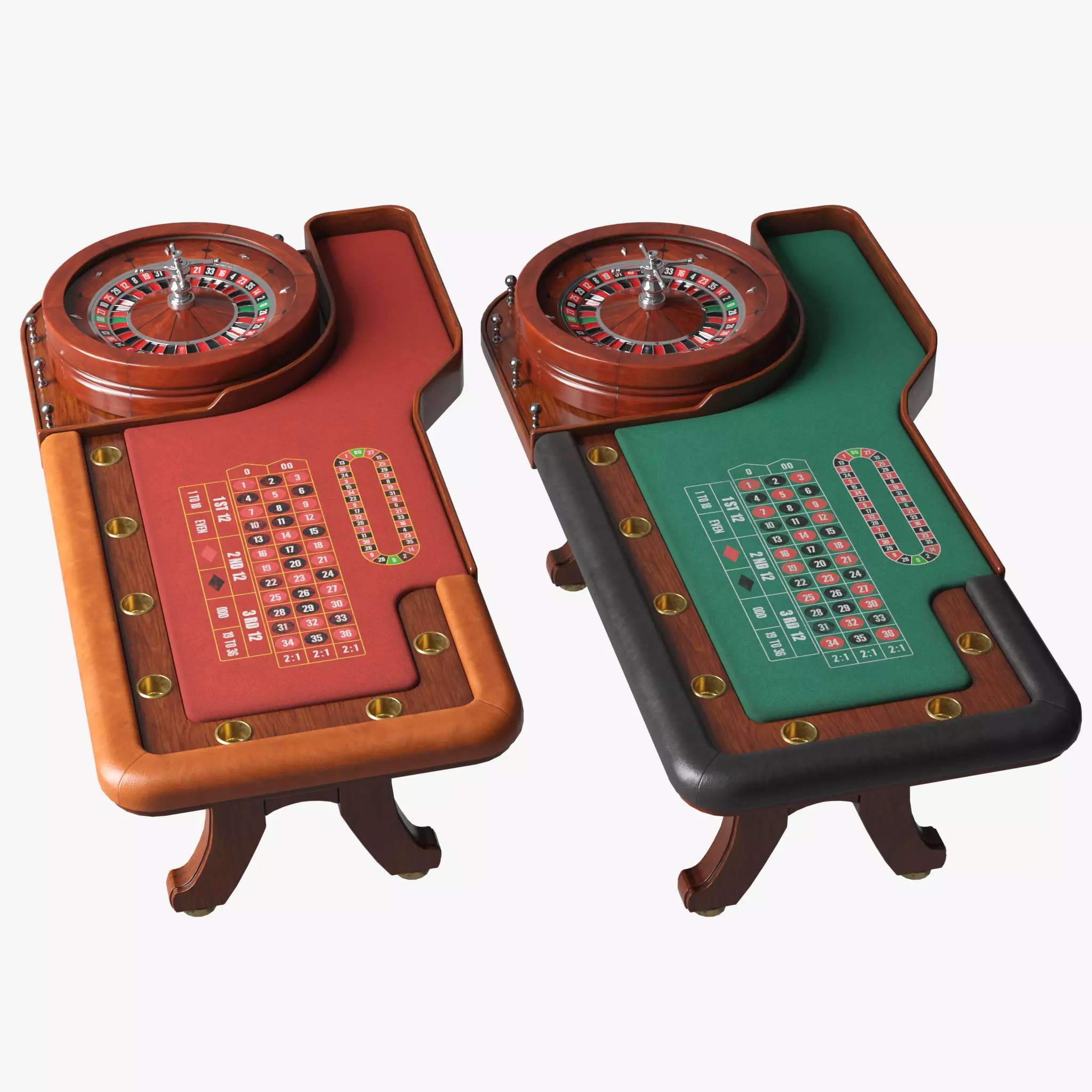 Roulette Table 3D Low-poly 3D model_0