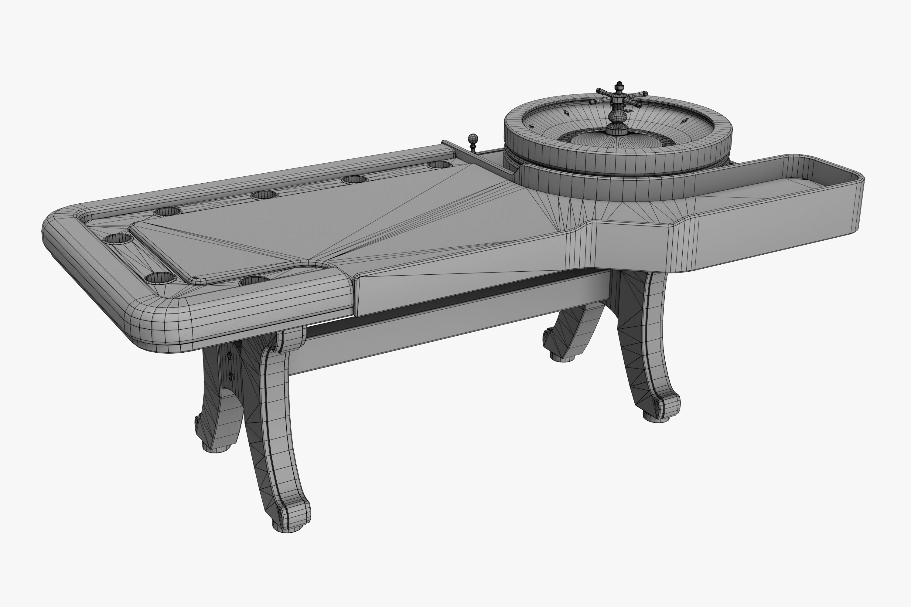 Roulette Table 3D Low-poly 3D model_23