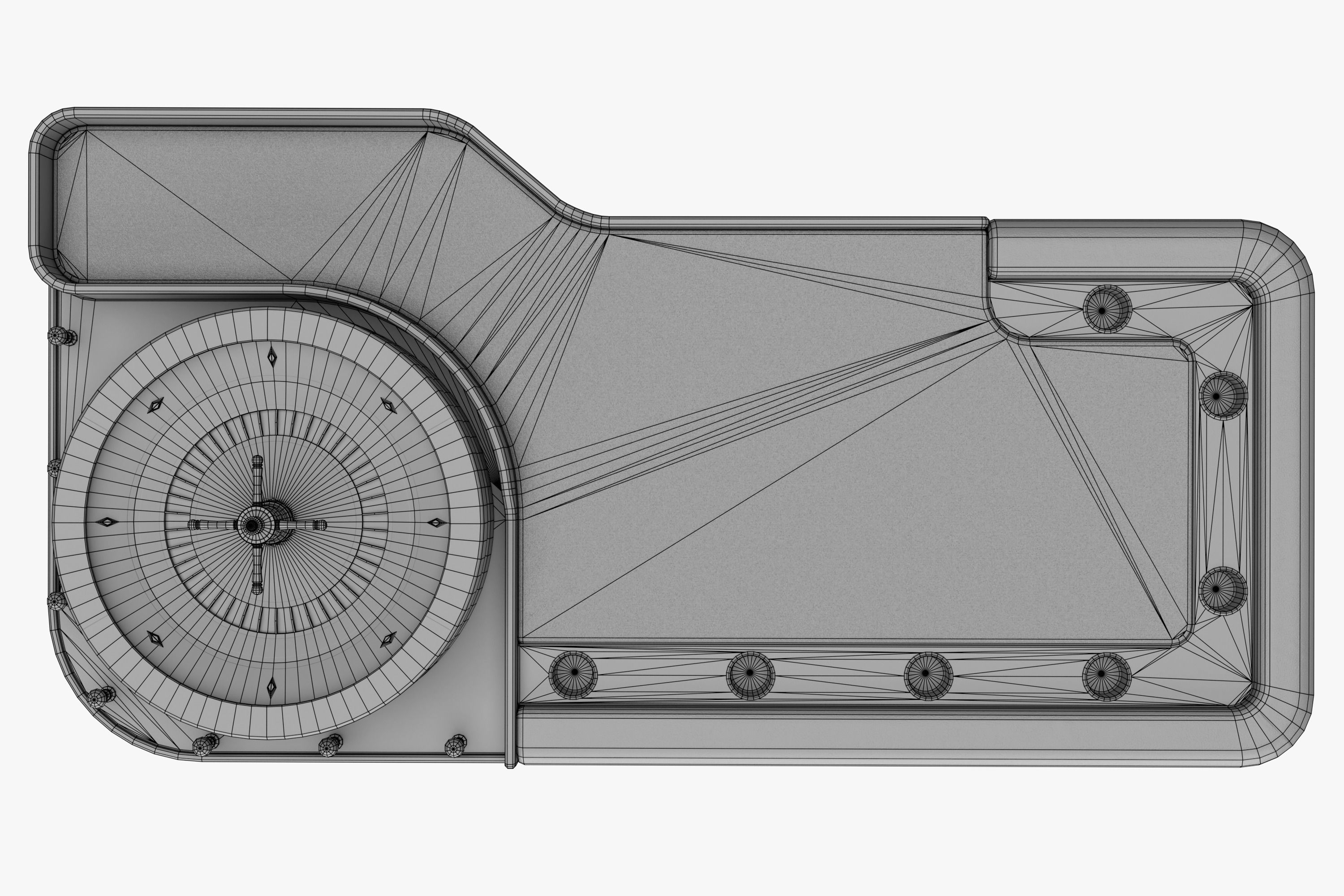 Roulette Table 3D Low-poly 3D model_24