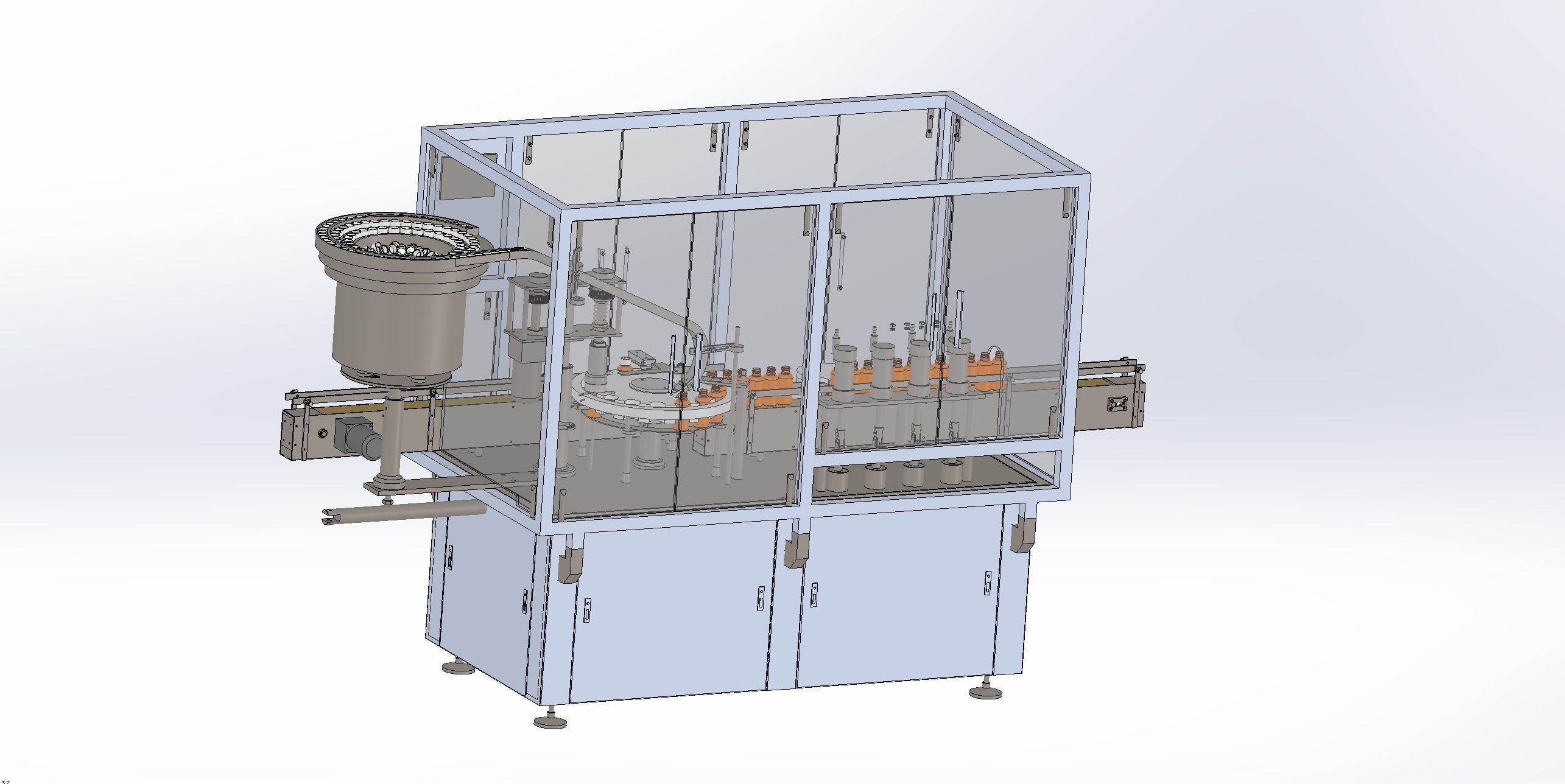 Automatic filling and capping all-in-one machine 3D model | CGTrader