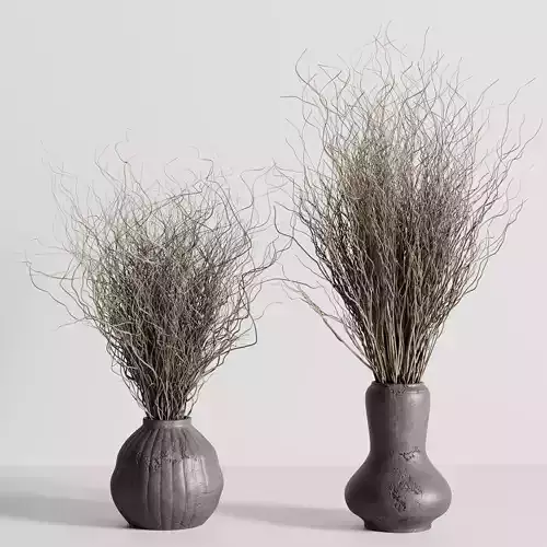 Dried branches with concrete vase - bouquet 29