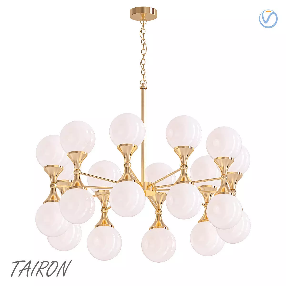 Tairon tarron chandelier 3D model