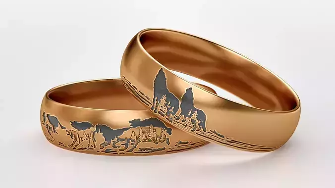 Wolfs ring 3D print model